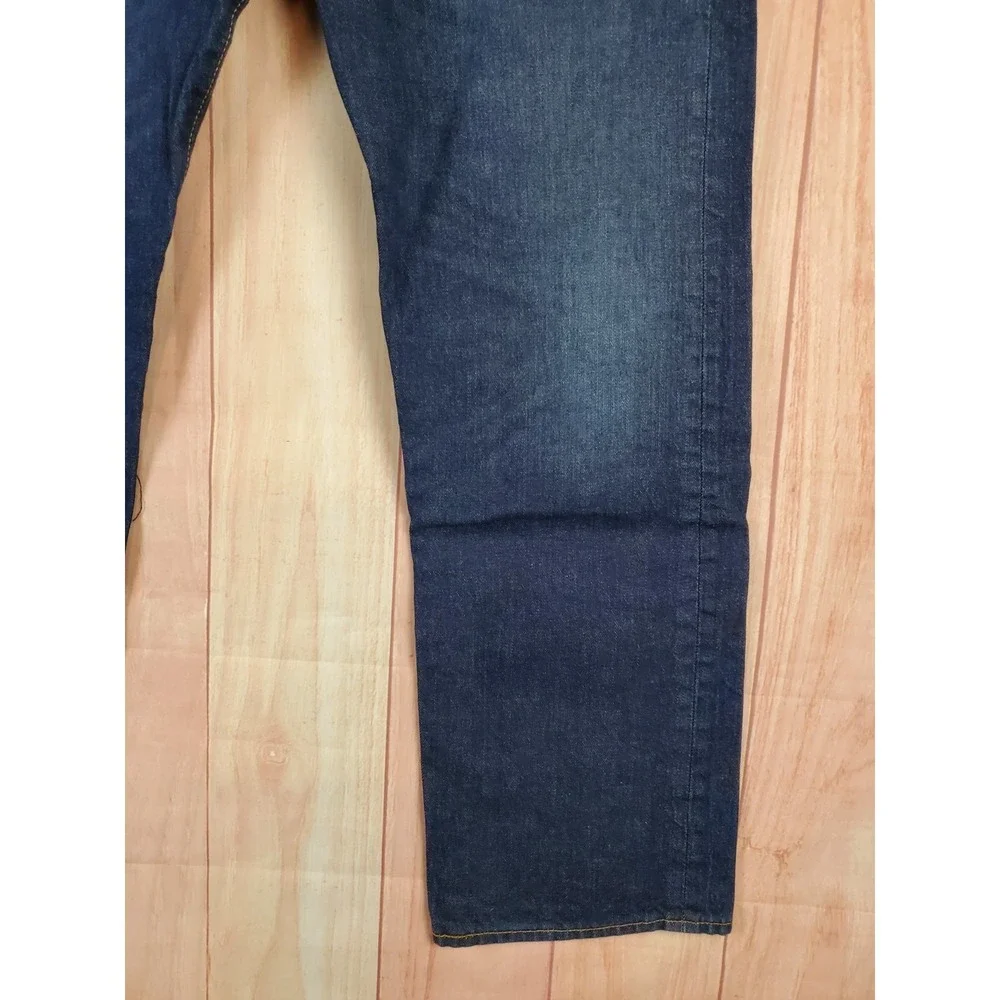 Levis 501 Mens Jeans 38x32 Blue Denim 5-Pocket Straight-Leg
